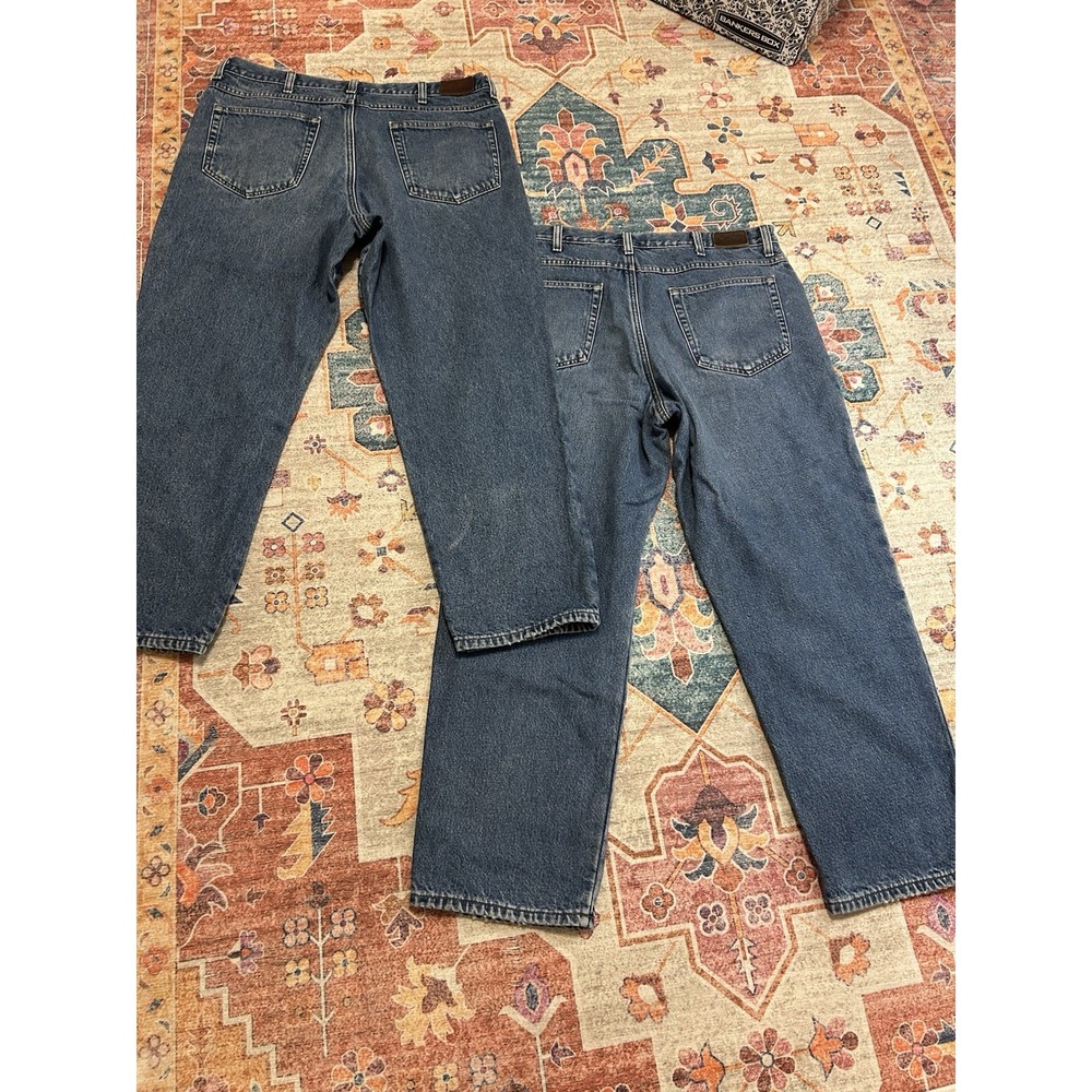 LL Bean 2 Pair Jeans Mens 38x29 Fleece Lined Double L Classic Fit Warm Winter - Picture 3 of 11